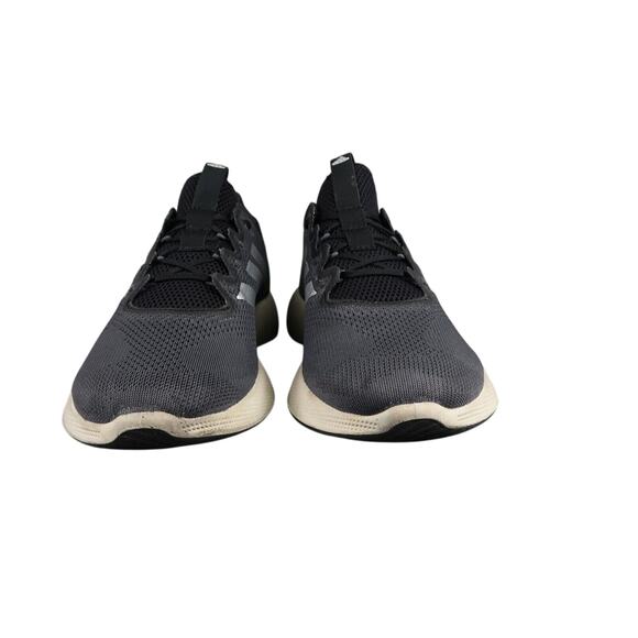 Adidas Shoes Men 10 Athletic Trainer Edge Flex Running Sport Active Grey Comfort - Picture 3 of 12